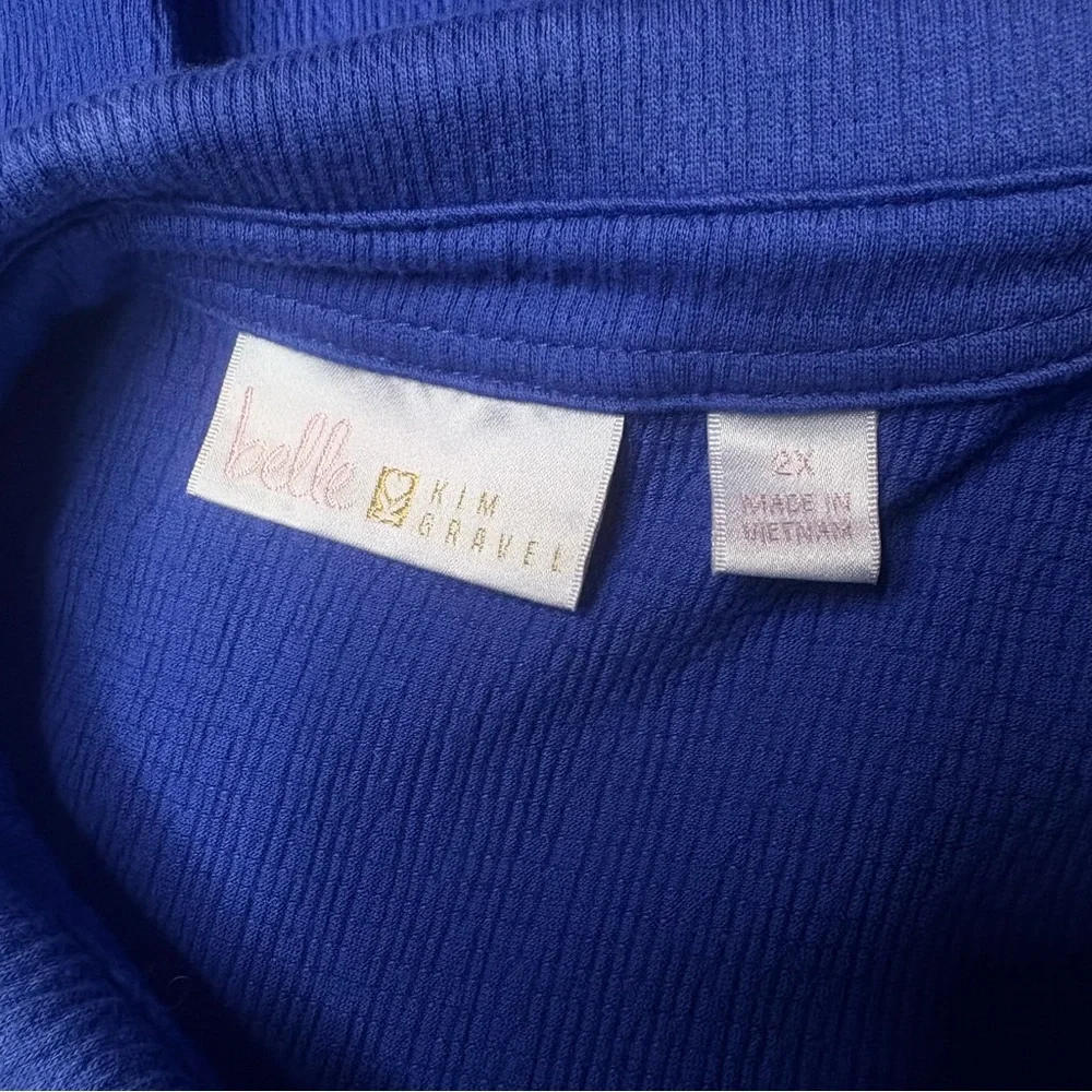 Belle Two-Piece Blue Blouse & Shorts Set – Size 2X - Picture 14 of 15